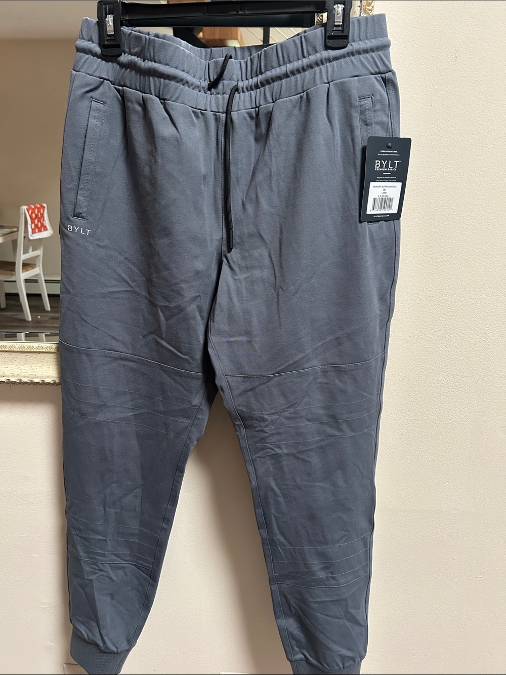BYLT  Premium Basics Men's Slate Gray Drawstring Joggers